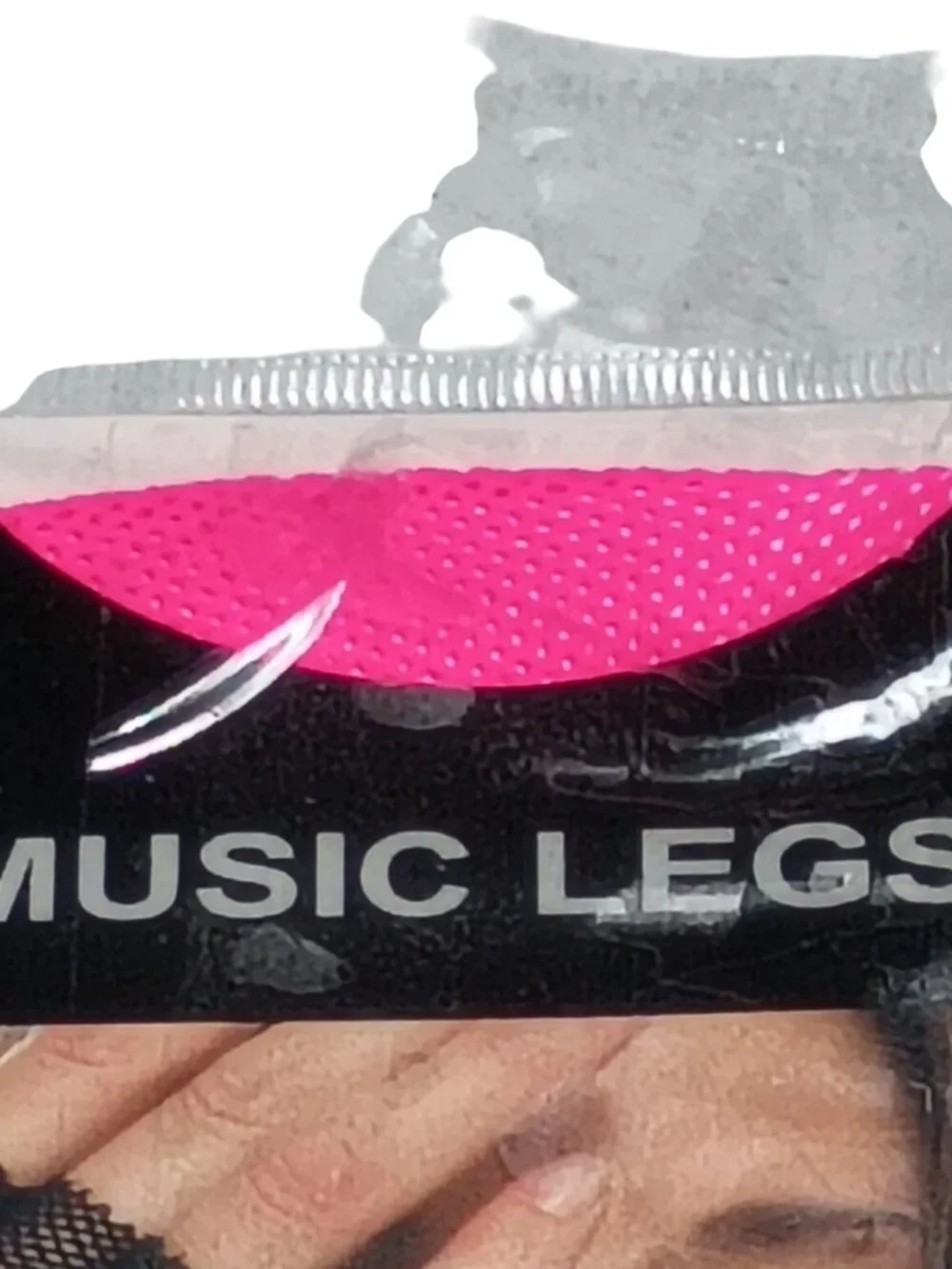Music Legs 413 Fishnet Fingerless Gloves Lace Up One Size Pink Nylon